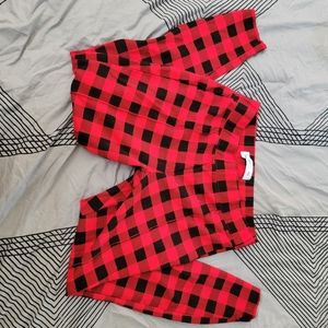 Old Navy Plaid Stevie Pull on Ponte Pants